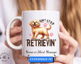 Custom Dog Lover Mug for Golden Retriever Fans | Personalized Pet Gift | Unique & Fun Coffee Cup