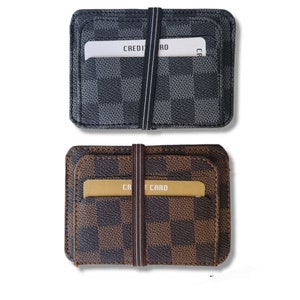 Minimalist leather card holders, Closed with fastening, credit card wallet, business card case, oyster debit card holder, Father&#39;s Day gift