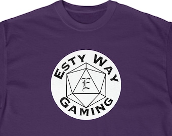 New T-Shirt Esty Way Gaming Logo Tee, Pick Your Color, Now up to 5x, Unisex Heavy Cotton T-Shirt, Dice Goblin T-Shirt, Birthday Gift Idea