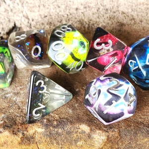 Eye Dice Resin Pupil Eye Dice, Great Gift For D&d Player, Dice New Rpg Player In Rainbow Collection, Role-playing Dice, Unique Dice Gift Set