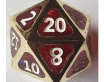 Nieuwe hybride dobbelsteenset, rode hars en zilvermetaal dobbelstenenset, dobbelstenenset rollenspellen, unieke dobbelstenenset, kerkers en draken, rode harsdobbelstenen