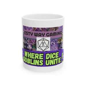 Esty Way Gaming Mug 11oz, Gamer Coffee Tea Mug, Funny Gaming Gift, White Ceramic Mug, Unique Gaming Gift, Anniversary Gift for Gamer