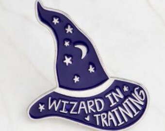 Wizard In Training Pin, Dungeons And Dragons, Unique Design Pin, Role-playing Pin, Stylish Backpack Pin, Rpg, D20, Dnd Gift, Lapel Pin