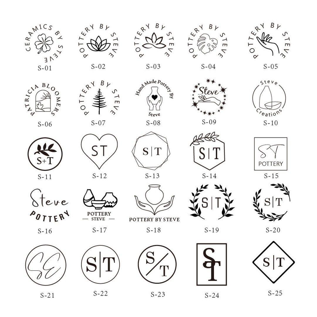 Gifts for Pottery Makers Custom Pottery Stamp Acrylic Stamp Etsy