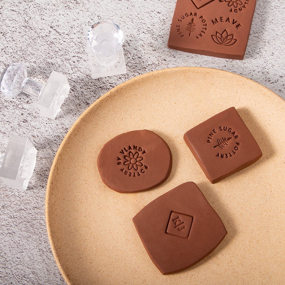 Gifts for Pottery Makers Custom Pottery Stamp Acrylic Stamp Etsy
