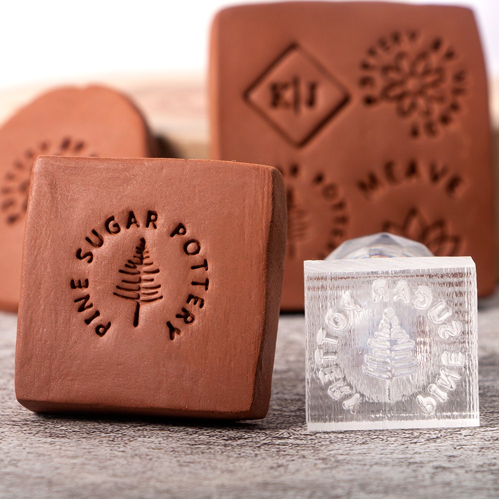 Gifts for Pottery Makers Custom Pottery Stamp Acrylic Stamp Etsy