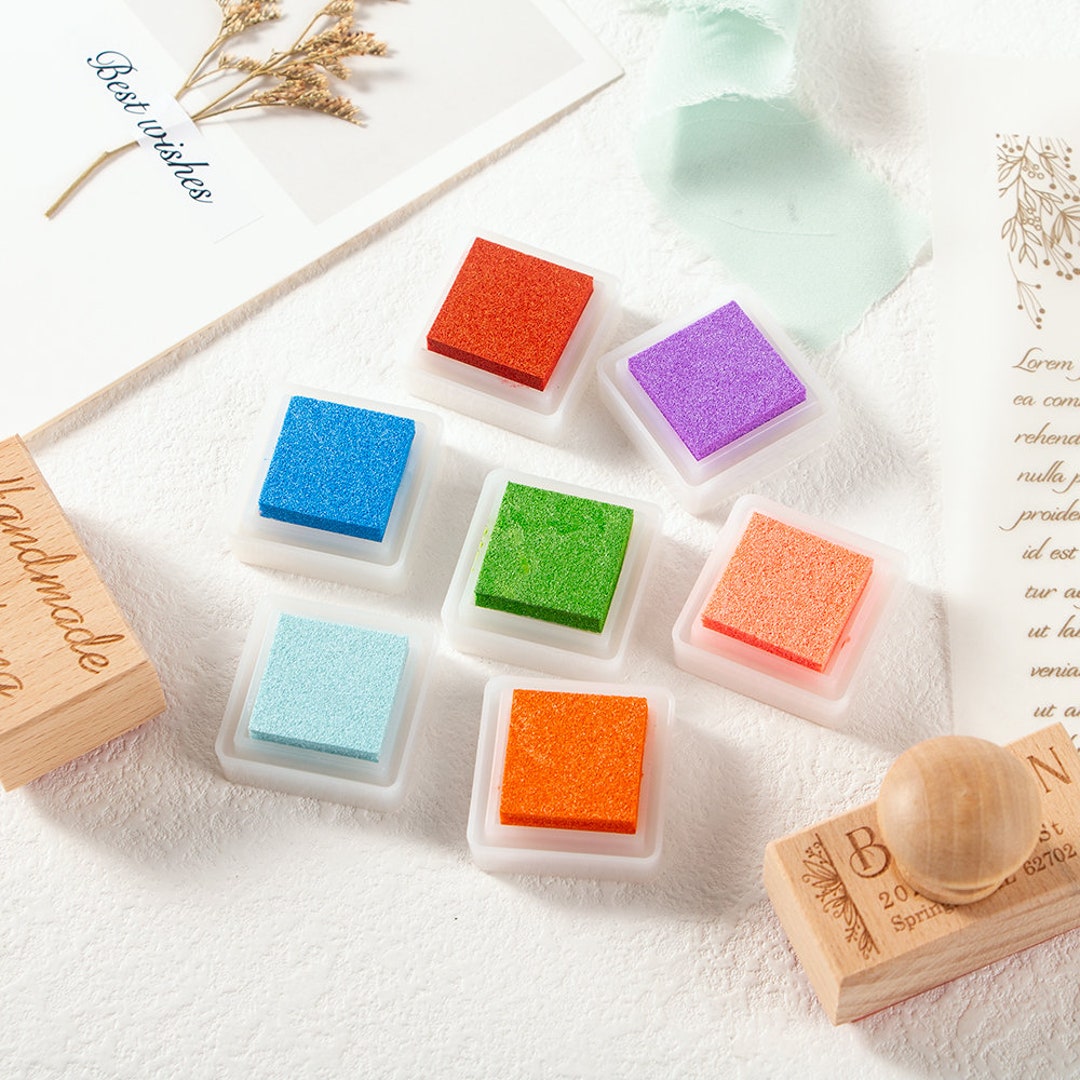 20 Different Colors of Ink Pads, Glitter Ink Pads, Craft Stamp Pad, Ink