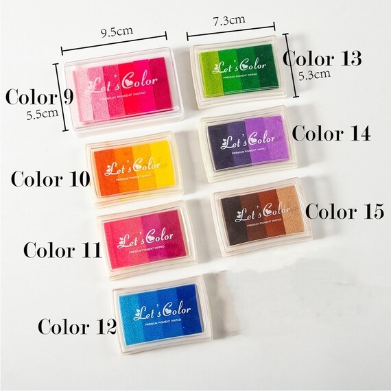 Rainbow Ink Pad, Ink Pad for Stamps, Ink Pads for Rubber Stamps, Pigment  Ink Pad for Stamps, Ink Pads for Stamping, Ink Pads 