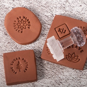 Personalized Stamp for Ceramics and Soap - Square - Rittagraf