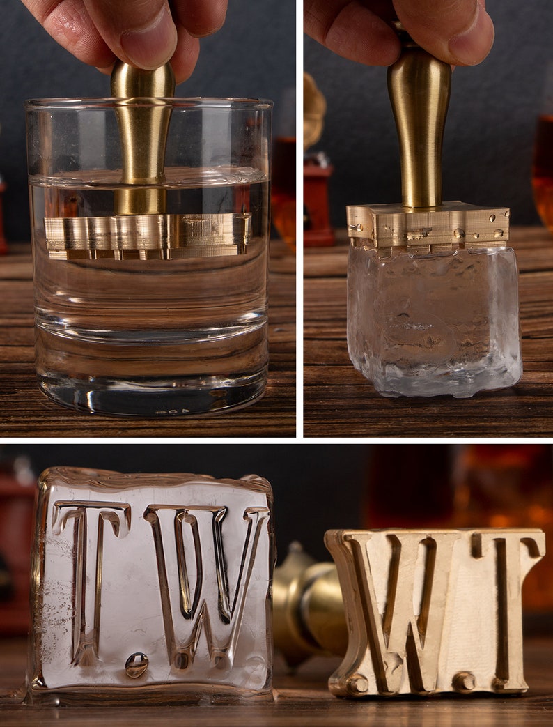 Custom Ice Cube Stamp Brass Stamp for Ice Cube Gift for Etsy