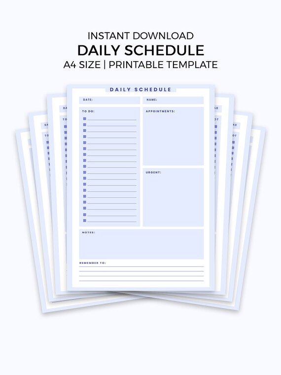 Daily Schedule Tracker Printable Productivity Planner Etsy daily-schedule-tracker-printable-productivity-planner-etsy