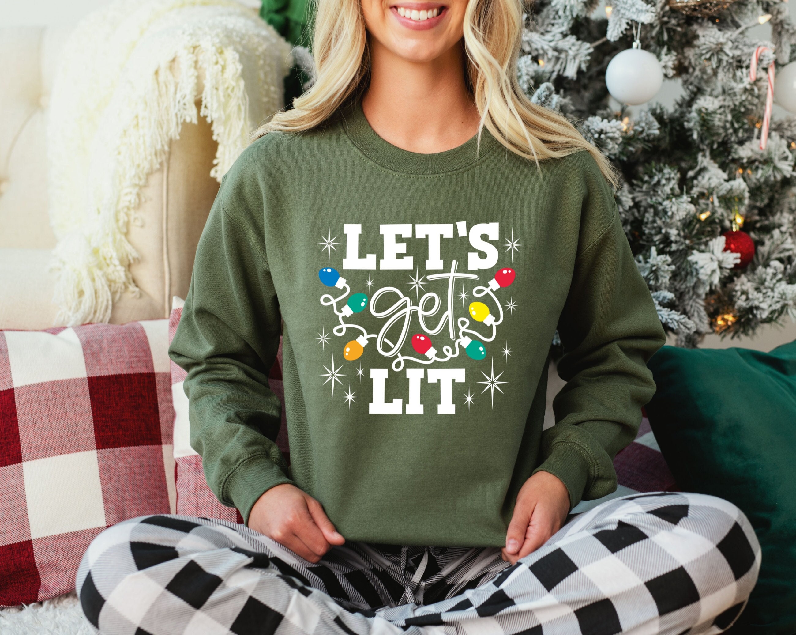 Santa Louis Litt let's get litt up Christmas shirt, hoodie, sweater, long  sleeve and tank top