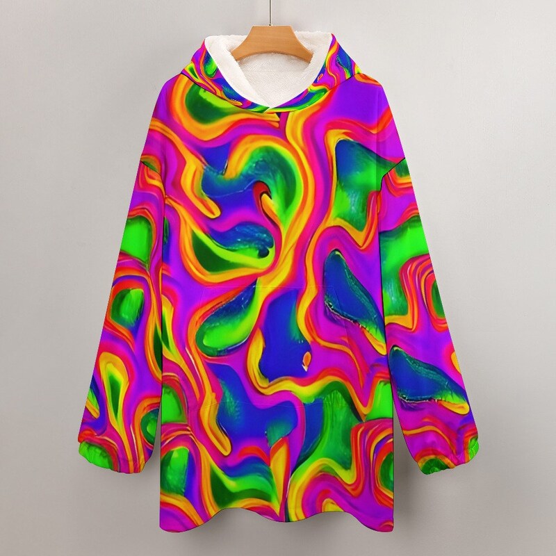 Turquoise Tie Dye Blanket
