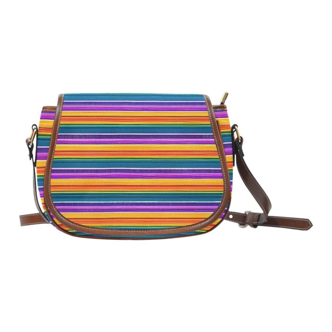 Mexican Style Purse, Serape Saddle Bag, Serape Print Purse, Serape