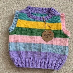 Pastel Striped Tank Top - Ready for Summer!