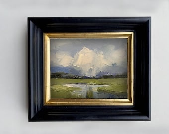 Charleston Marsh Oil Painting: Low Country Landscape Art