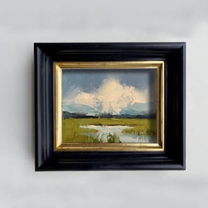 Pintura al óleo de las marismas de Charleston: Arte paisajístico de la región costera