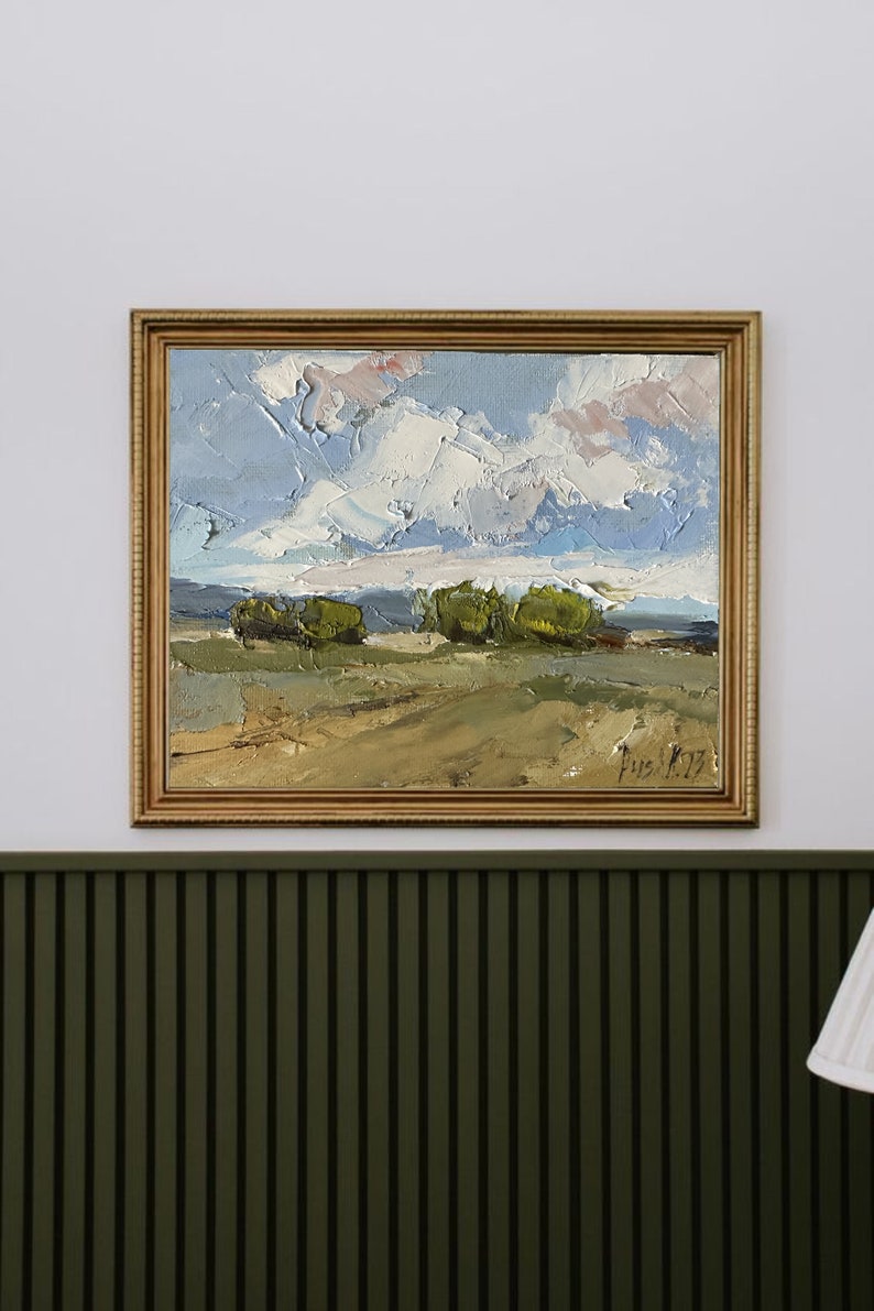 Landschaft Ölgemälde Auf Leinwand Original Französisch Land Kunst Abstrakte Große Leinwand Kunst Benutzerdefinierte Natur Kunst Wolke Moderne Ölgemälde Bild 6