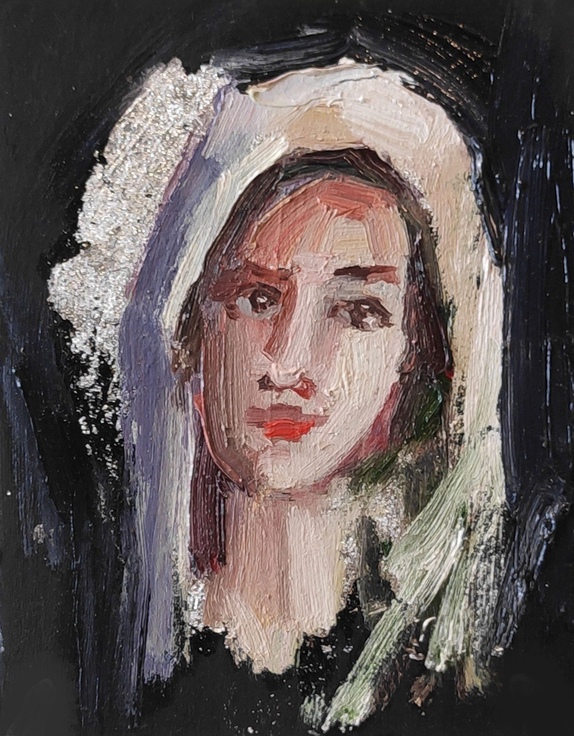 Virgin Mary Wall Art Blessed Mother Original Painting Mother Etsy