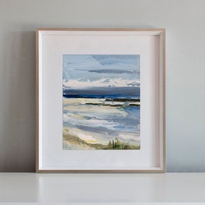 Pintura al óleo con empasto de olas del océano, obra de arte costera original, arte mural playero, arte abstracto del océano, obra de arte náutica, pintura del océano, obra de arte de playa