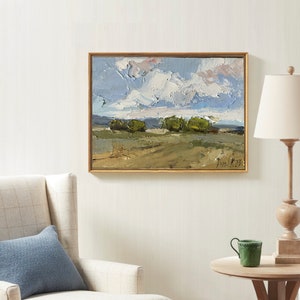 Landschaft Ölgemälde Auf Leinwand Original Französisch Land Kunst Abstrakte Große Leinwand Kunst Benutzerdefinierte Natur Kunst Wolke Moderne Ölgemälde 12х16 stretched canv Zoll