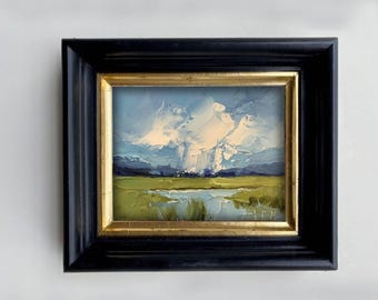 Charleston Marsh Oil Painting: Low Country Landscape Art