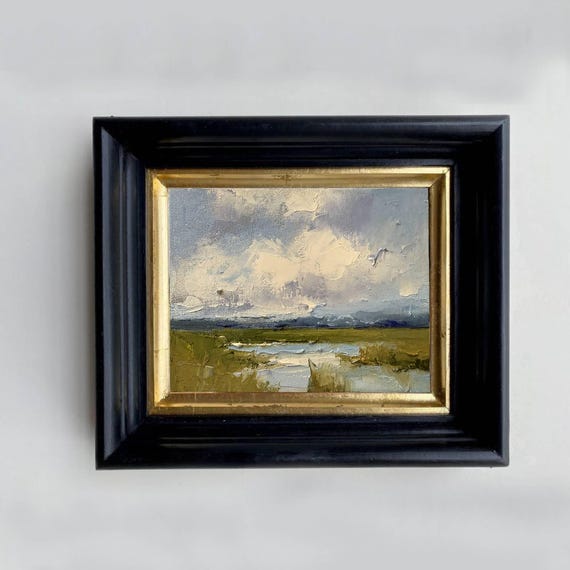 Charleston Marsh Oil Painting: Low Country Landscape Art