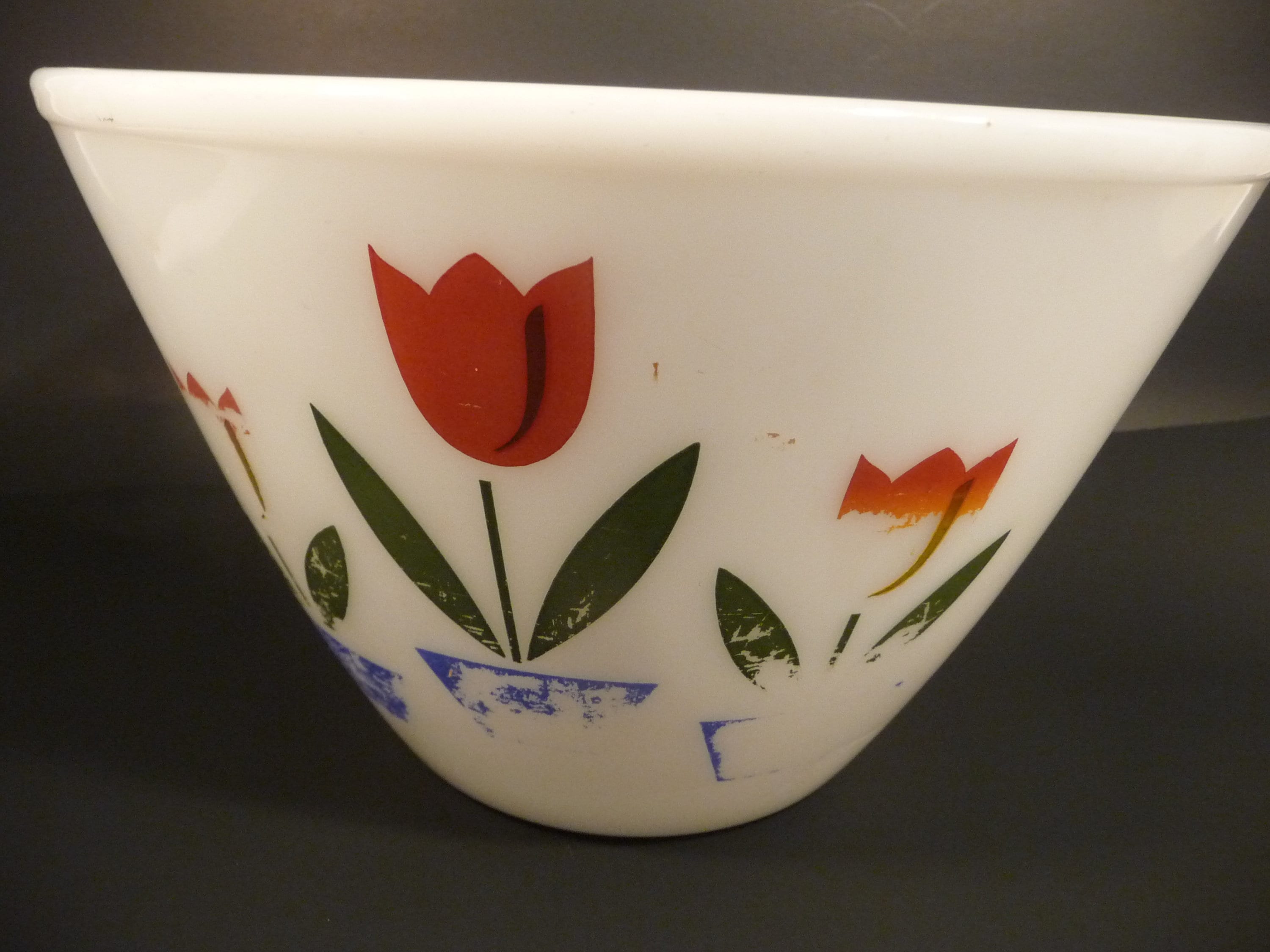 Fire King Tulip Bowl, Fire King Serving Bowl, Serving Bowl, Tulip
