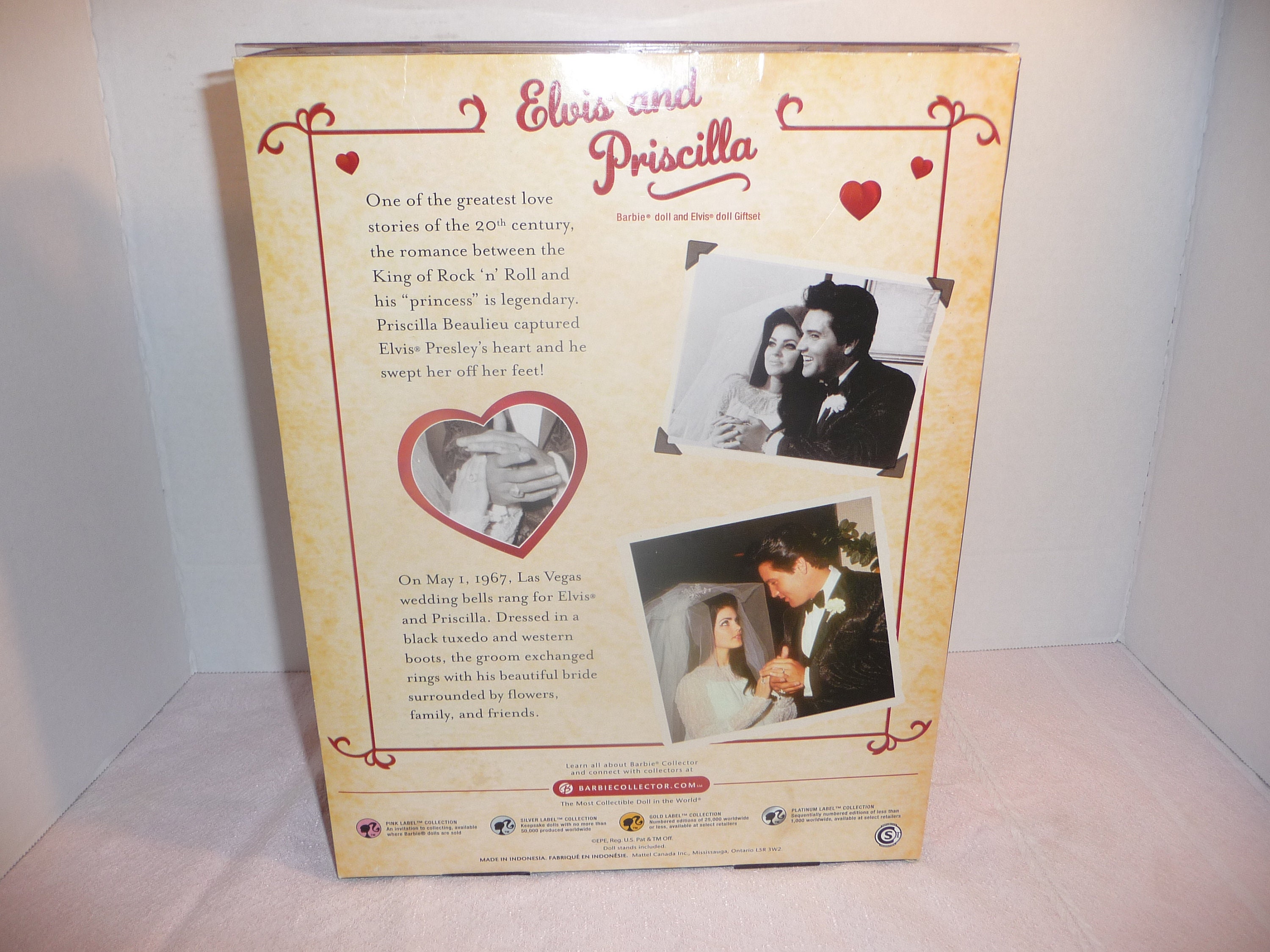 Elvis and priscilla wedding barbie dolls hotsell