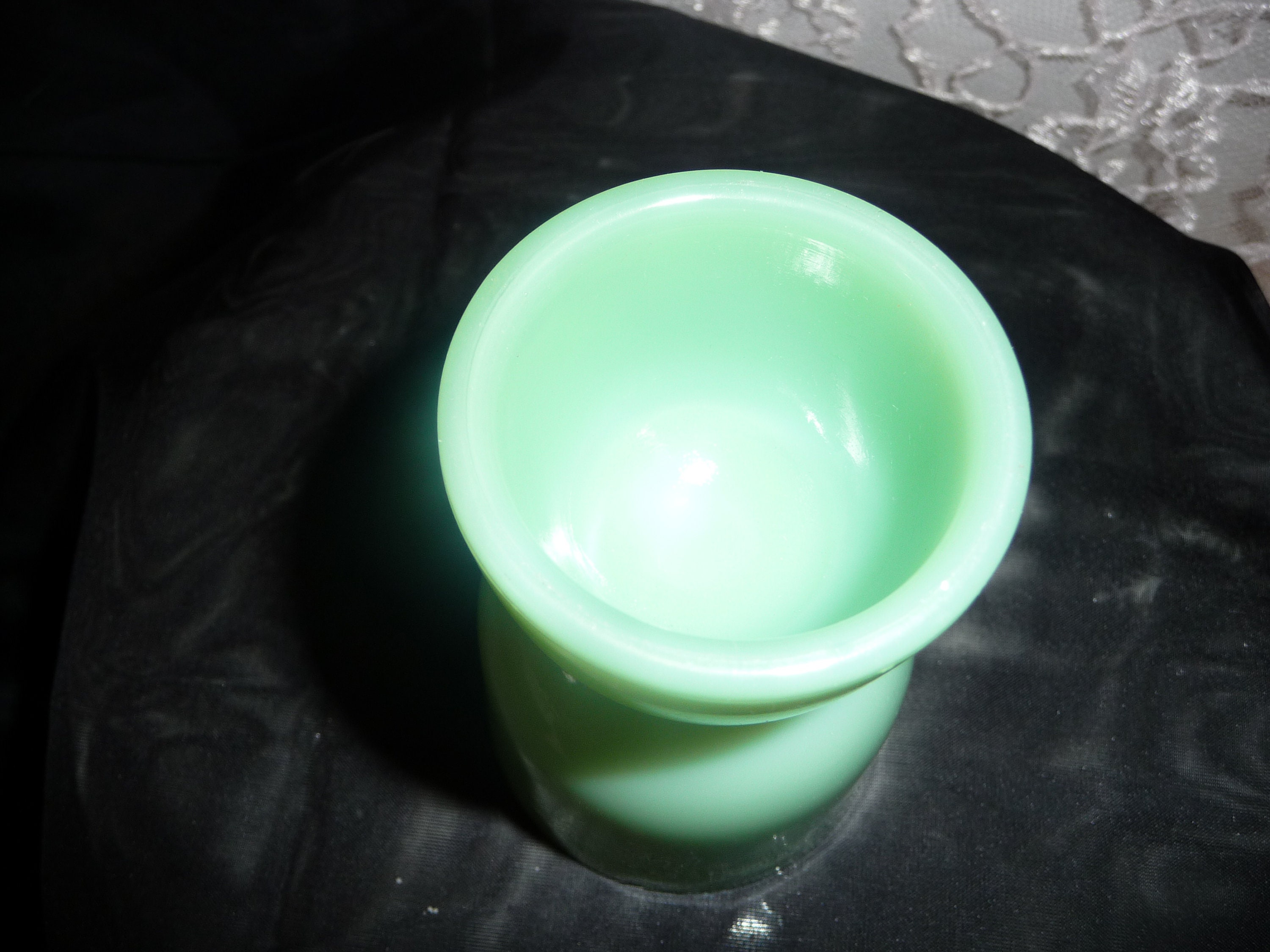 Vintage Jadeite Egg Cup, Jadeite Double Egg Cup, Fireking Jadeite From Breakfast Set. Jadeite