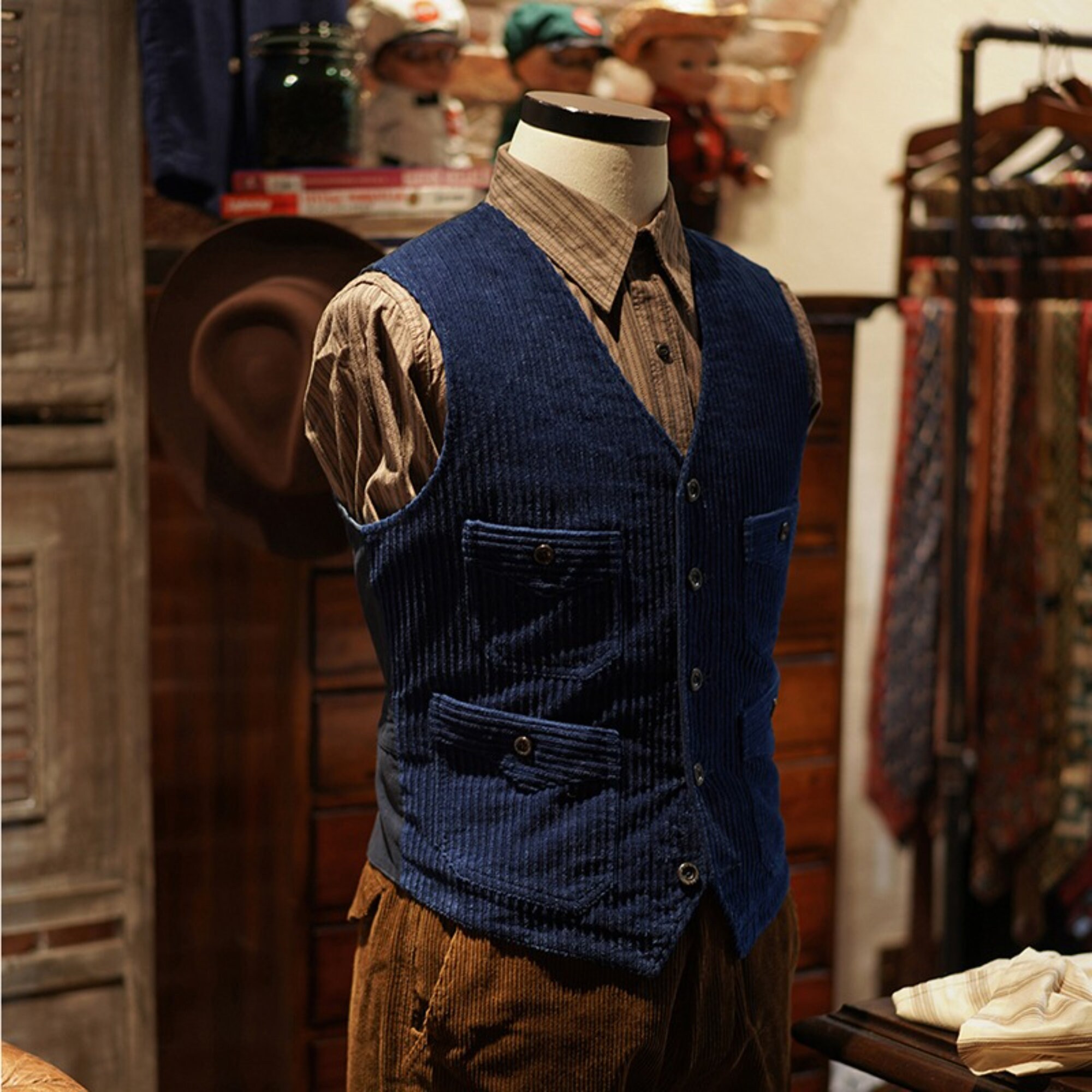 Blue Vest Men's - Etsy