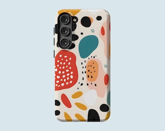 Polka Dots Phone Case Abstract Art Phone Cover Fit For Samsung Galaxy S25 S24 FE S23 Ultra S23 Plus S22 Ultra S20 FE Note 20 Ultra