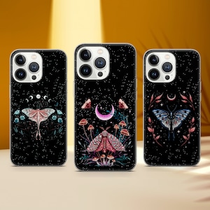Luna Moth Design Handyhülle Luna Moth Cover Fit für iPhone 16 Pro Max 15 14 11 12 13 XS 7 Samsung S25 S24 S23 S22 S21 A14 A53 A70 Huawei P30