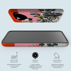 Kat Schilderen Telefoon Geval Kattenliefhebber Telefoon Cover Fit Voor Samsung Galaxy S25 S24 FE S23 Ultra S23 Plus S22 Ultra Note 20 Ultra S20 FE afbeelding 6