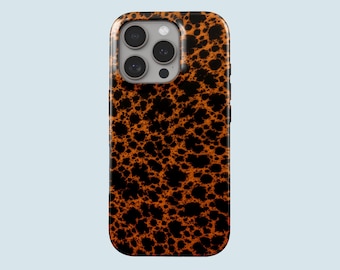 Dark Tortoise Shell Phone Case Tortoise Shell MagSafe Phone Cover Fit for iPhone 17 Pro Max 16 Pro Max 15 14 13 Pro 12 11 Pro XS XR 8 Plus