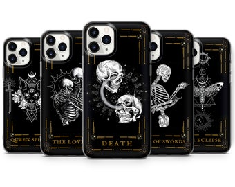 Tarot Card Goth Phone Case Witchy Phone Cover Fit for iPhone 15 14 11 Pro 12 13 XS X 7+ 8 Samsung S24 S23 S22 S20 A51 A53 A70 Huawei P30 Pro