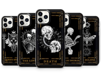 Tarot Card Goth Phone Case Witchy Phone Cover Fit for iPhone 15 14 11 Pro 12 13 XS X 7+ 8 Samsung S24 S23 S22 S20 A51 A53 A70 Huawei P30 Pro