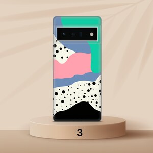 Polka Dots Phone Case Pastel Matte Cover for Google Pixel 10 Pro XL 9A 9 Pro 8A 8 Pro 7A 7 Pro 6 6A 3A 4XL 5 OnePlus 13 12R 11 10 Pro Design 3