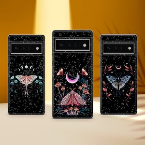 Luna Moth Design telefoonhoesje Luna Moth Cover voor Google Pixel 9A 9 Pro XL 8A 8 Pro 8 7A 7 Pro 7 6 6A 6 Pro 3A 3XL 4 4XL 5A 2XL Pro OnePlus 10