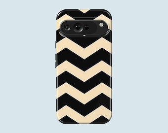 Black Zig Zag Phone Case Aesthetic Phone Cover Fit For Google Pixel 11 Pro XL 10A 10 Pro 9A 9 Pro XL 8 8A 7A 7 Pro 6 Pro 6A