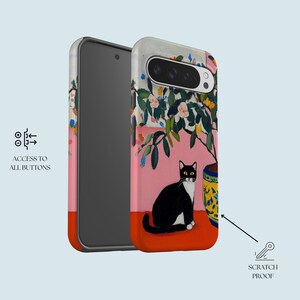 Cat Painting Phone Case Cat Lover Phone Cover Fit For Google Pixel 10 Pro XL 9A 9 Pro XL 8 8A 7A 7 Pro Pixel 6 Pro 6A 3A 2 XL image 2