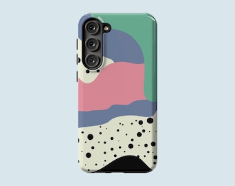 Stippen Telefoon Case Pastel Matte Telefoon Cover Fit Voor Samsung Galaxy S25 S24 FE S23 Ultra 23 Plus S22 Ultra S20 FE Note 20 Ultra Note 10