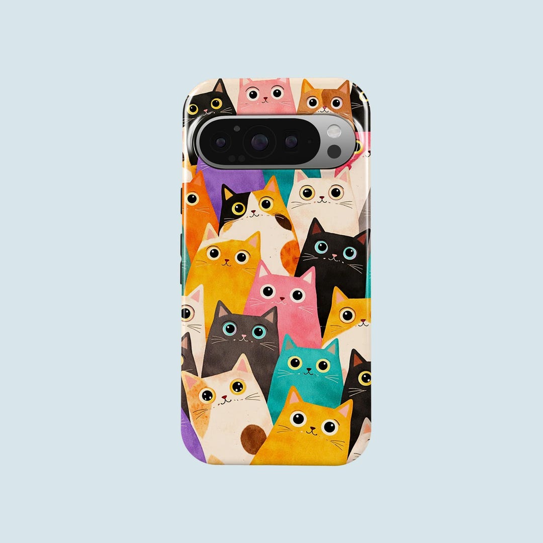 Cute Cats Phone Case Funny Cat Lover Phone Cover Fit for Google Pixel ...