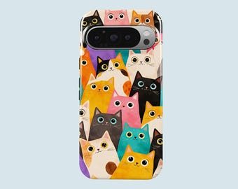 Cute Cats Phone Case Funny Cat Lover Phone Cover Fit For Google Pixel 11 Pro XL 10A 10 Pro 9A 9 Pro XL 8 8A 7A 7 Pro 6 Pro 6A