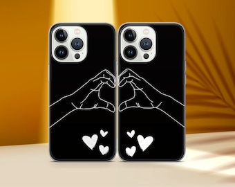 Couple Phone Case Gift for Couples Lovers Phone Case Fit for iPhone 17 Pro  Max 16 15 14 13 12 13 Samsung S25 S24 S23 FE A56 A16 Huawei P30
