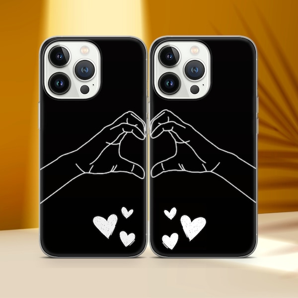 Couple Phone Case Gift for Couples Lovers Phone Case Fit for iPhone 15 14 11 Pro 12 13 XR XS X 7+ Samsung S24 S23 S22 S21 S9 A70 Huawei P30