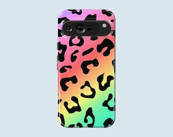 Rainbow Leopard Print Phone Case Animal Print Phone Cover Fit For Google Pixel 11 Pro XL 10A 10 Pro 9A 9 Pro XL 8 8A 7A 7 Pro 6 Pro 6A
