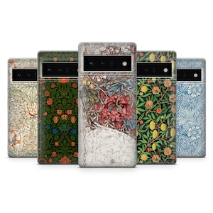 William Morris Phone Case Vintage Cover Fit For Google Pixel 10 Pro XL 9A 9 Pro 8A 8 Pro 8 7A 7 Pro 6 6A 3A 4XL 5 OnePlus 13 12R 11 10 Pro