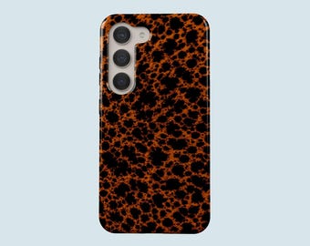 Dark Tortoise Shell Phone Case Tortoise Shell Phone Cover Fit For Samsung Galaxy S25 S24 FE S23 Ultra S23 S22 Ultra S20 FE A14 A15 A26