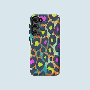 Colourful Leopard Print Phone Case Animal Print Phone Cover Fit For Samsung Galaxy S25 S24 FE S23 Ultra S23 S22 Ultra S20 FE Note 20 Ultra